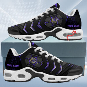 Personalized Baltimore Ravensteam Logo Team Neon Color Air Max Shoes Air Cushion Sneakers