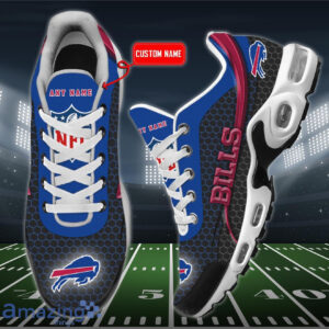 Personalized Buffalo Bills Team Logo Hexagon Pattern Team Color Shoes Air Cushion Sneakers