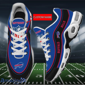 Personalized Buffalo Bills Team Logo Team Name On Black Shoes Air Cushion Sneakers