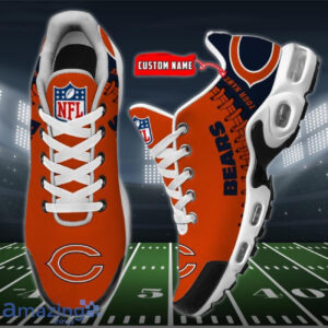 Personalized Chicago Bears Team Logo Rugby Ball Pattern Air Max Shoes Air Cushion Sneakers