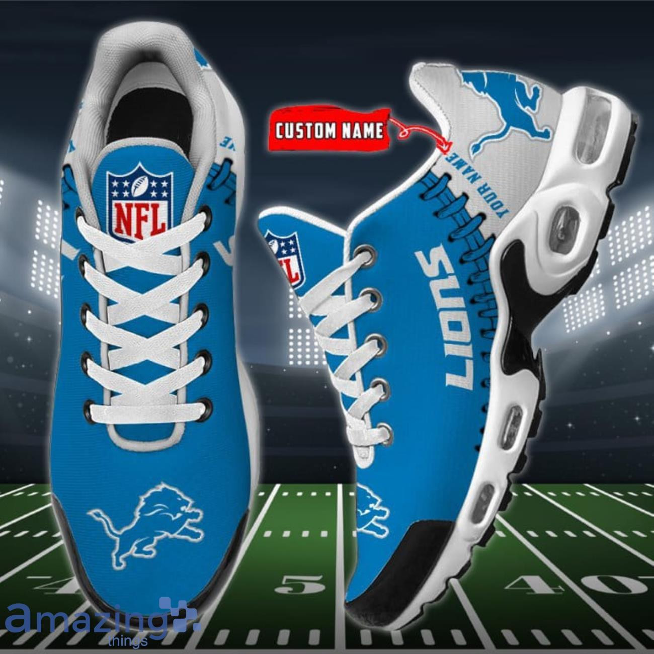 Personalized Detroit Lions Team Logo Rugby Ball Pattern Shoes Air Cushion Sneakers 1 Personalized Detroit Lions Team Logo Rugby Ball Pattern Shoes Air Cushion Sneakers