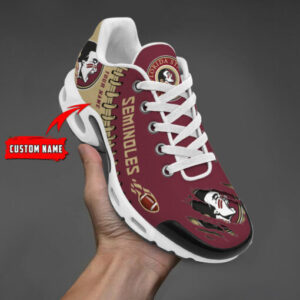 Personalized Florida State Seminoles Team Logo Pattern Air Max Shoes Air Cushion Sneakers