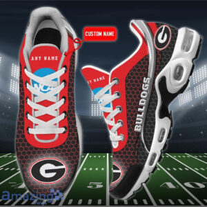 Personalized Georgia Bulldogs Team Logo Hexagon Pattern Team Color Air Max Shoes Air Cushion Sneakers