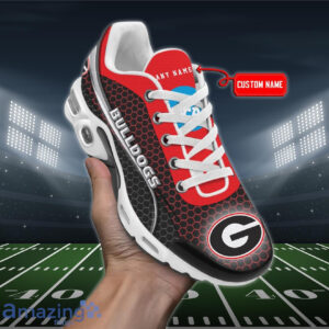 Personalized Georgia Bulldogs Team Logo Hexagon Pattern Team Color Air Max Shoes Air Cushion Sneakers