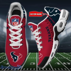 Personalized Houston Texans Team Logo Rugby Ball Pattern Air Max Shoes Air Cushion Sneakers