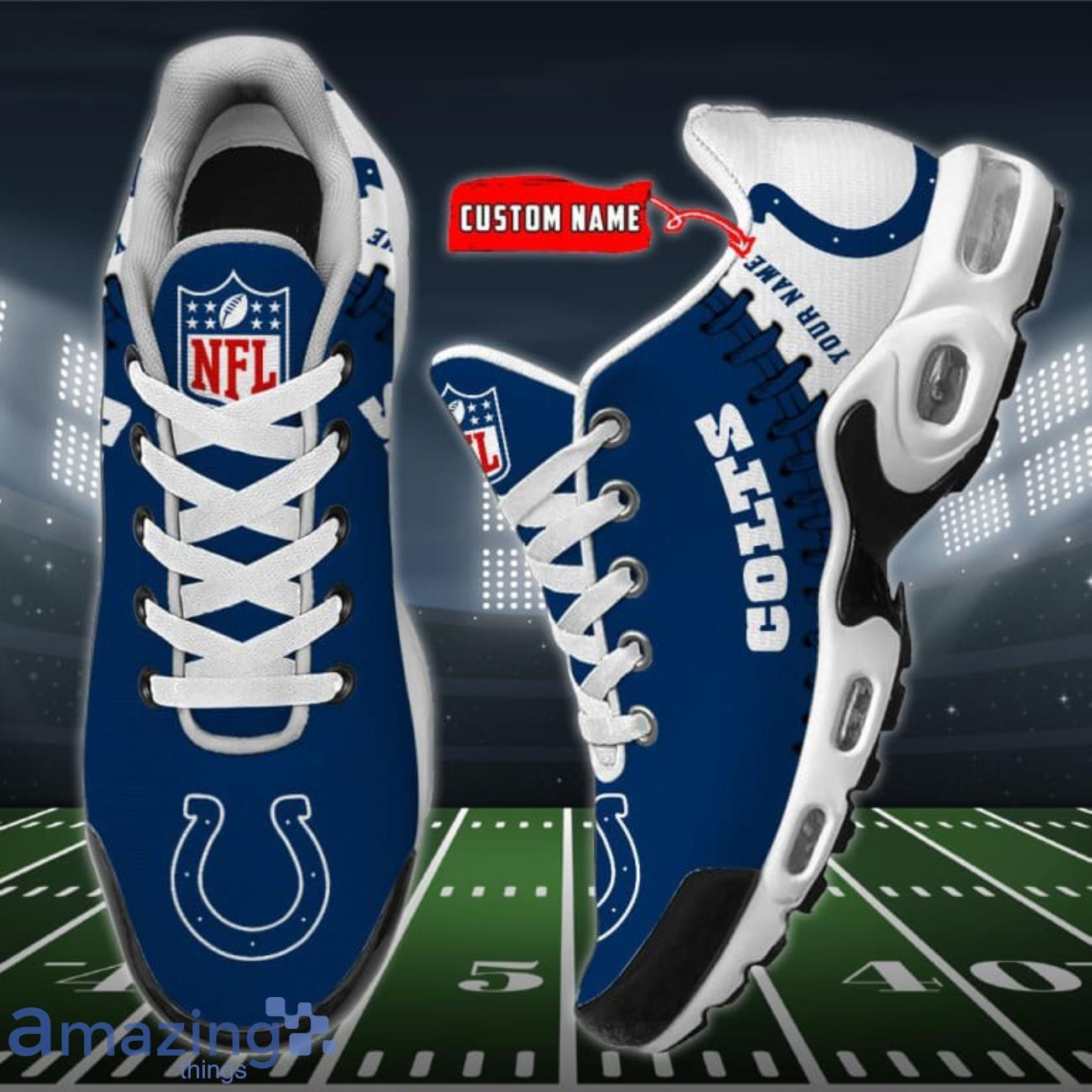 Personalized Indianapolis Colts Team Logo Rugby Ball Pattern Air Max Shoes Air Cushion Sneakers 1 Personalized Indianapolis Colts Team Logo Rugby Ball Pattern Air Max Shoes Air Cushion Sneakers