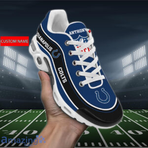 Personalized Indianapolis Coltsteam Logo Team Name On Black Air Max Shoes Air Cushion Sneakers