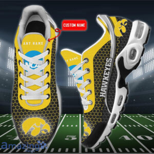 Personalized Iowa Hawkeyes Team Logo Hexagon Pattern Team Color Air Max Shoes Air Cushion Sneakers