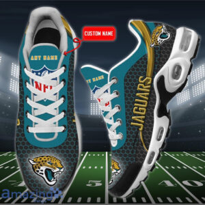 Personalized Jacksonville Jaguars Team Logo Hexagon Pattern Team Color Air Max Shoes Air Cushion Sneakers