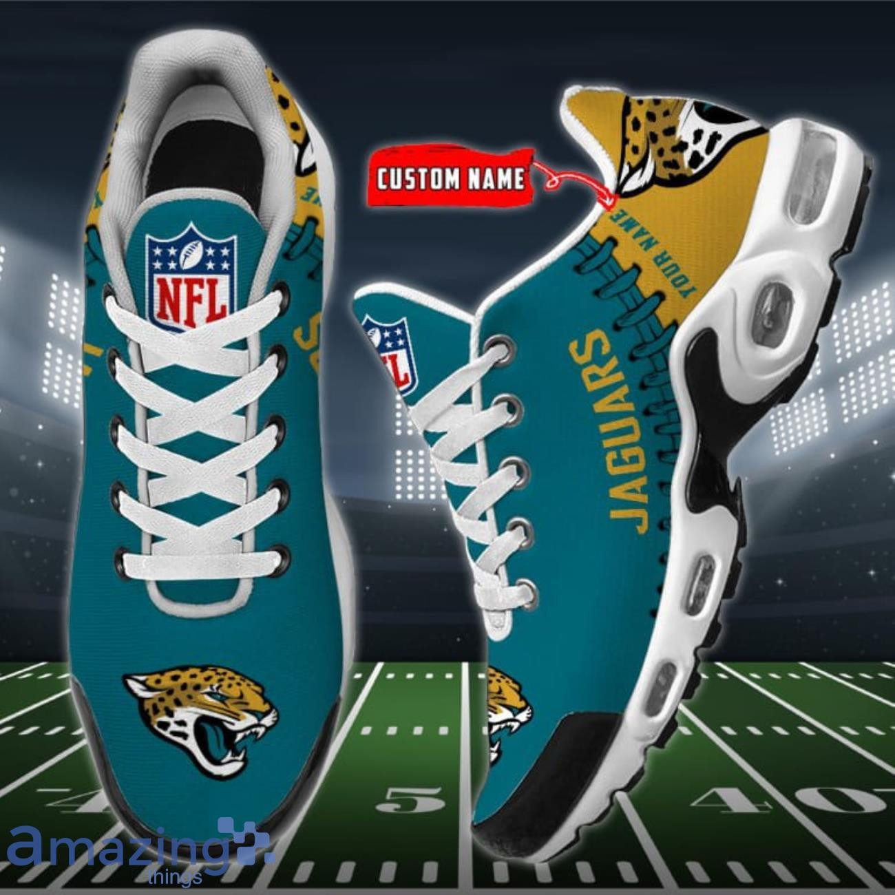 Personalized Jacksonville Jaguars Team Logo Rugby Ball Pattern Air Max Shoes Air Cushion Sneakers 1 Personalized Jacksonville Jaguars Team Logo Rugby Ball Pattern Air Max Shoes Air Cushion Sneakers