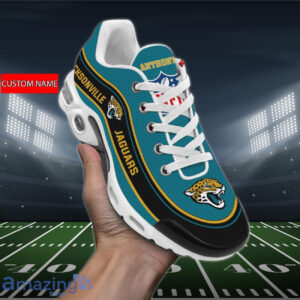 Personalized Jacksonville Jaguarsteam Logo Team Name On Black Air Max Shoes Air Cushion Sneakers