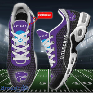 Personalized Kansas State Wildcats Team Logo Hexagon Pattern Team Color Air Max Shoes Air Cushion Sneakers