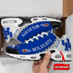 Personalized Kentucky Wildcats Team Logo Rugby Ball Pattern Air Max Shoes Air Cushion Sneakers