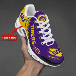 Personalized Lsu Tigers Team Logo Pattern Air Max Shoes Air Cushion Sneakers