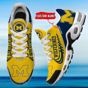 Personalized Michigan Wolverines Team Logo And Color Air Max Shoes Air Cushion Sneakers