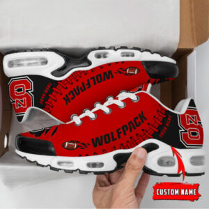 Personalized Nc State Wolfpack Team Logo Pattern Air Max Shoes Air Cushion Sneakers