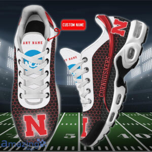 Personalized Nebraska Cornhuskers Team Logo Hexagon Pattern Team Color Shoes Air Cushion Sneakers