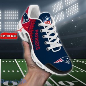 Personalized New England Patriotsteam Logo Rugby Ball Pattern Air Max Shoes Air Cushion Sneakers