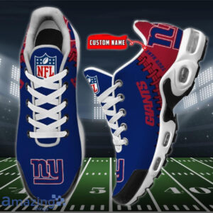 Personalized New York Giants Team Logo Rugby Ball Pattern Air Max Shoes Air Cushion Sneakers