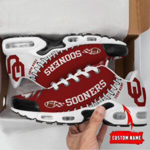 Personalized Oklahoma Sooners Team Logo Pattern Air Max Shoes Air Cushion Sneakers
