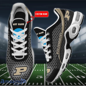 Personalized Purdue Boilermakers Team Logo Hexagon Pattern Team Color Air Max Shoes Air Cushion Sneakers