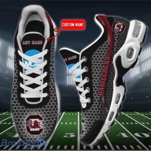 Personalized South Carolina Gamecocks Team Logo Hexagon Pattern Team Color Shoes Air Cushion Sneakers