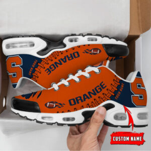 Personalized Syracuse Orange Team Logo Rugby Ball Pattern Shoes Air Cushion Sneakers