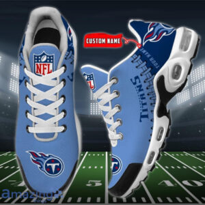 Personalized Tennessee Titans Team Logo Rugby Ball Pattern Shoes Air Cushion Sneakers