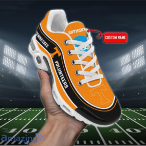 Personalized Tennessee Volunteers Team Logo Team Name On Black Air Max Shoes Air Cushion Sneakers