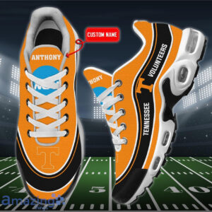 Personalized Tennessee Volunteers Team Logo Team Name On Black Air Max Shoes Air Cushion Sneakers