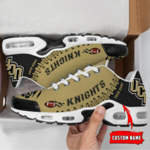 Personalized Ucf Knights Team Logo Rugby Ball Pattern Air Max Shoes Air Cushion Sneakers