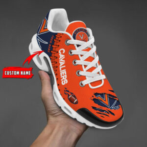 Personalized Virginia Cavaliers Team Logo Pattern Air Max Shoes Air Cushion Sneakers