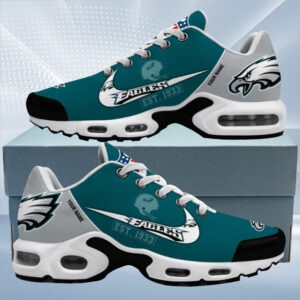 Philadelphia Eagles Est. Custom Name Air Max Shoes Air Cushion Sneakers