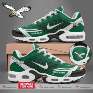 Philadelphia Eagles Kelly Green Air Max Plus Sneakers