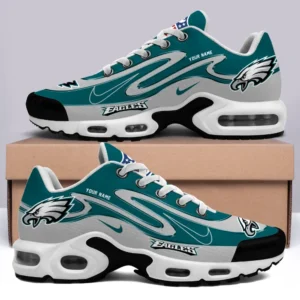 Philadelphia Eagles Personalized Name Team Mix Colors V2 Air Max Shoes Air Cushion Sneakers