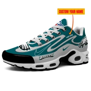 Philadelphia Eagles Personalized Name Team Mix Colors V2 Air Max Shoes Air Cushion Sneakers