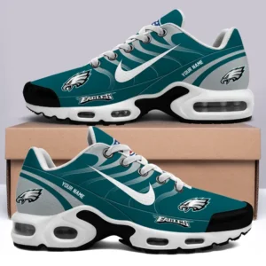 Philadelphia Eagles Personalized Name Team Mix Colors V3 Air Max Shoes Air Cushion Sneakers
