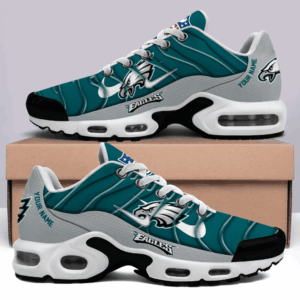 Philadelphia Eagles Personalized Name Team Mix Colors V4 Shoes Air Cushion Sneakers