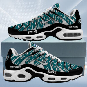 Philadelphia Eagles Personalized Name Team Mix Colors V5 Air Max Shoes Air Cushion Sneakers