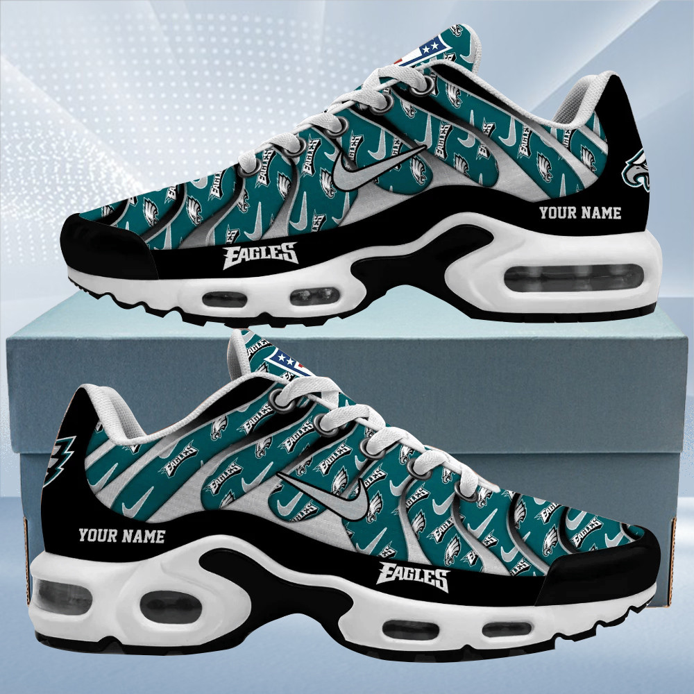 Philadelphia Eagles Personalized Name Team Mix Colors V5 Air Max Shoes Air Cushion Sneakers 1 Philadelphia Eagles Personalized Name Team Mix Colors V5 Air Max Shoes Air Cushion Sneakers