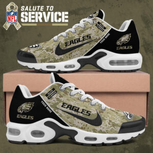 Philadelphia Eagles Shoes 2025 Version Custom Name, Camouflage Shoes Ph586