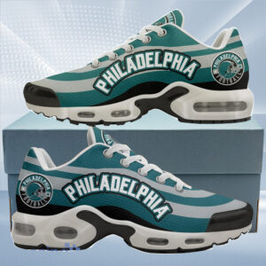 Philadelphia Eaglesfootball Team Logo Colors Waves Air Max Shoes Air Cushion Sneakers