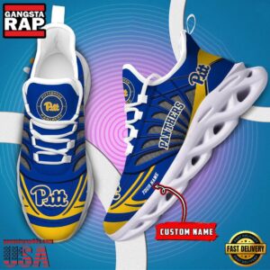 NCAA Pittsburgh Panthers Custom Name Air Max Shoes Air Cushion Sneakers