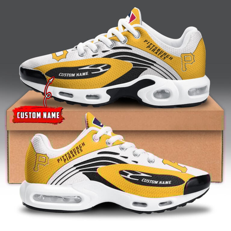 Pittsburgh Pirates Personalized Name Team Logo Mix Colors Wave Line Air Max Shoes Air Cushion Sneakers 1 Pittsburgh Pirates Personalized Name Team Logo Mix Colors Wave Line Air Max Shoes Air Cushion Sneakers