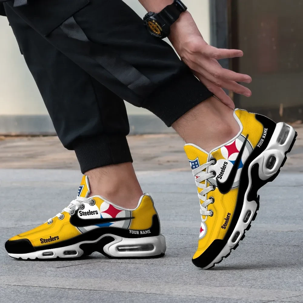 Pittsburgh Steelers Personalized Name Team Mix Colors V1 Air Max Shoes Air Cushion Sneakers 1 Pittsburgh Steelers Personalized Name Team Mix Colors V1 Air Max Shoes Air Cushion Sneakers