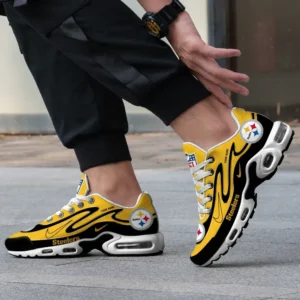 Pittsburgh Steelers Personalized Name Team Mix Colors V2 Air Max Shoes Air Cushion Sneakers