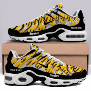 Pittsburgh Steelers Personalized Name Team Mix Colors V5 Shoes Air Cushion Sneakers