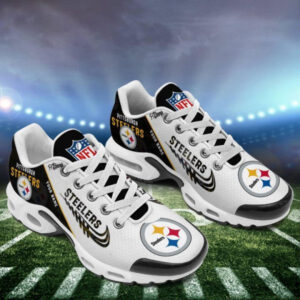 Pittsburgh Steelers Personalized Name Team Mix Colors Wing Logo Air Max Shoes Air Cushion Sneakers