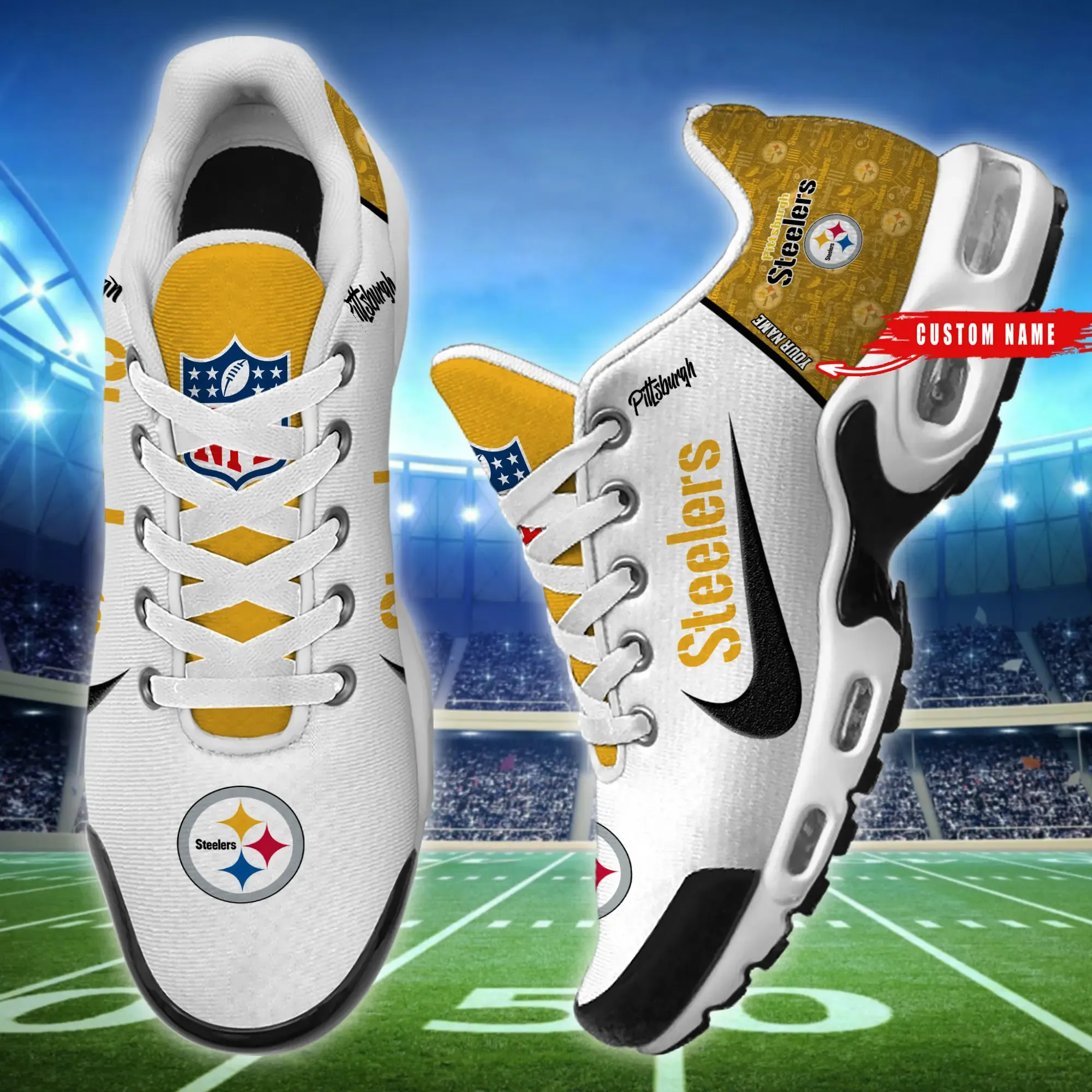 Pittsburgh Steelers Personalized New Air Max Plus Shoes Air Cushion Sneaker 503jc-7488 1 Pittsburgh Steelers Personalized New Air Max Plus Shoes Air Cushion Sneaker 503jc-7488