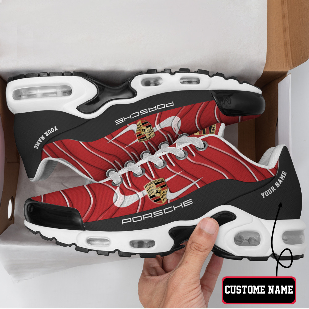 Porsche Vibrant Wave Custom Name Air Max Shoes Air Cushion Sneakers 1 Porsche Vibrant Wave Custom Name Air Max Shoes Air Cushion Sneakers